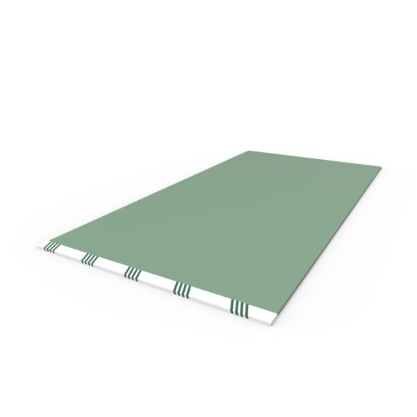 Placa de Yeso resistente a humedad 1,2 x 2,4 metros 12,5 mm de espesor.